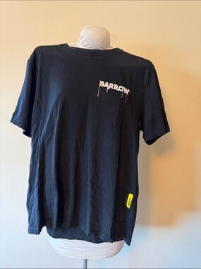Barrow Black Short-Sleeve Tee with Multicolor Drip Logo